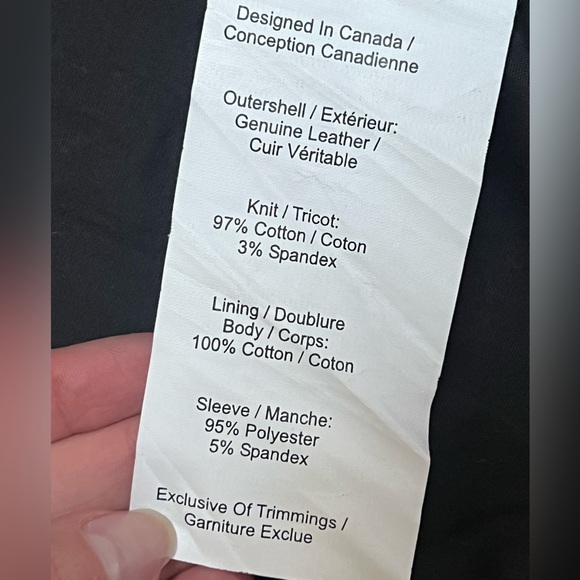 Black Danier leather bomber jacket 2XS - Picture 8 of 9